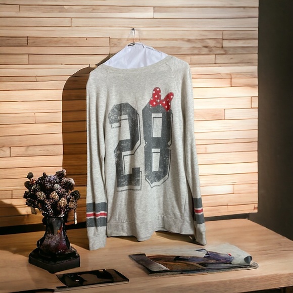 Disneyland Minnie Mouse 91% cotton 9% poly sweatshirt long sleeve medium - Picture 2 of 7